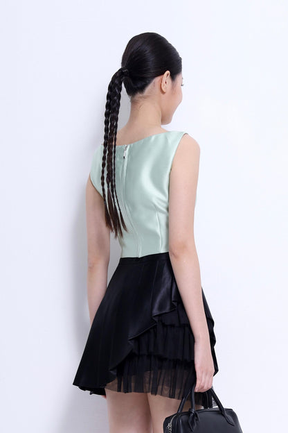 Venice Square Neck Satin Top