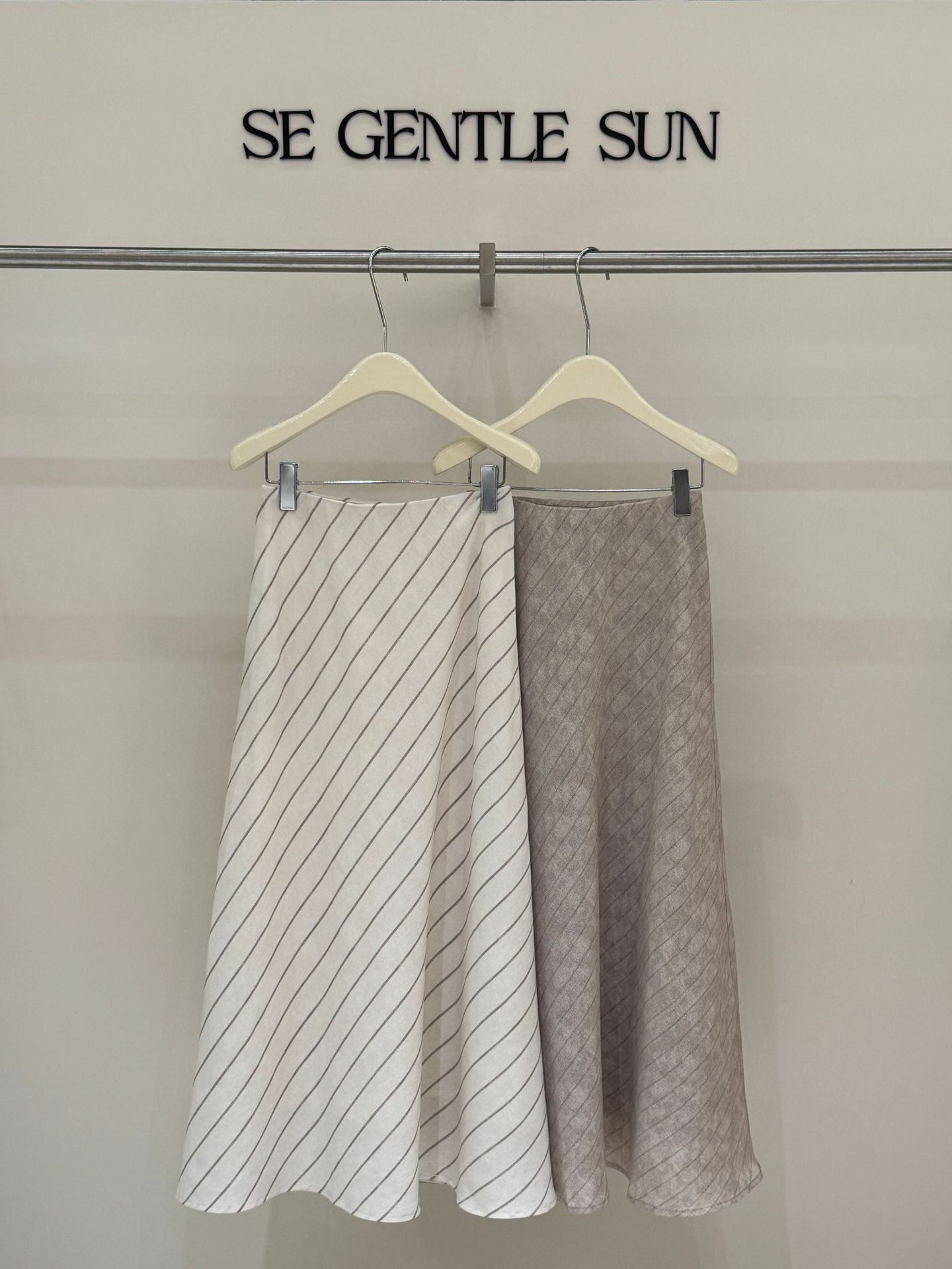 Quinn Diagonal Stripe Skirt