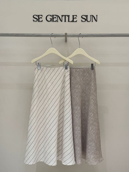 Quinn Diagonal Stripe Skirt