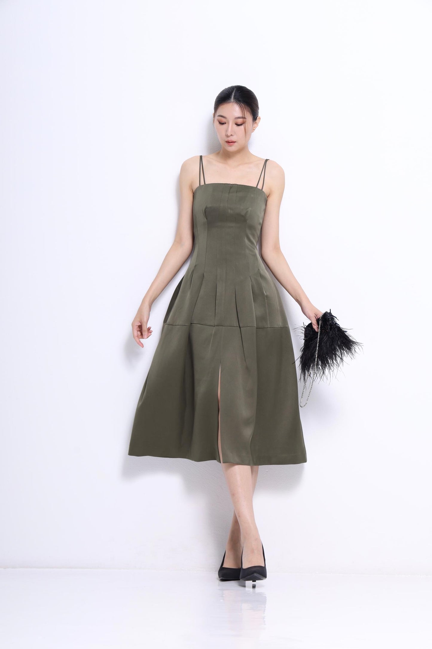 Dahlia A-line Midaxi Dress