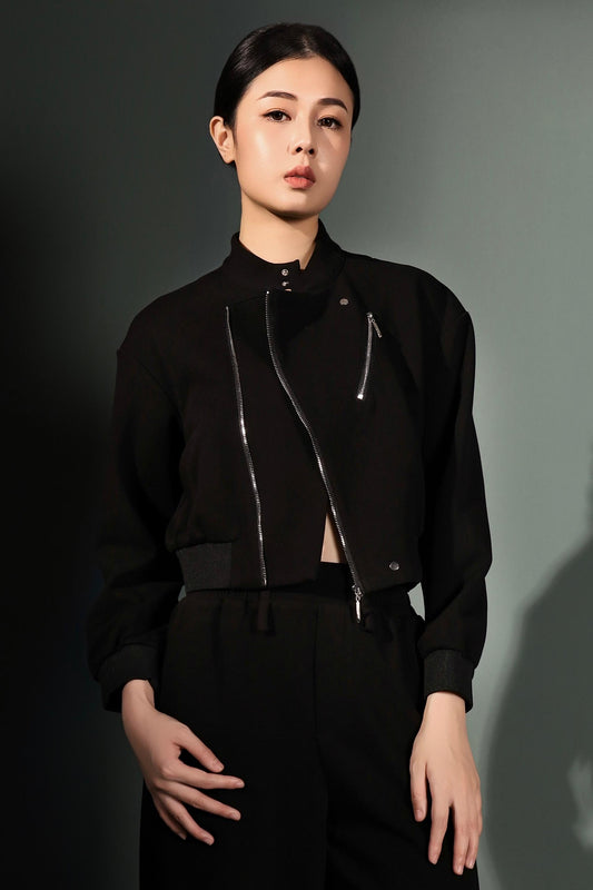 Lisa Biker Scuba Jacket
