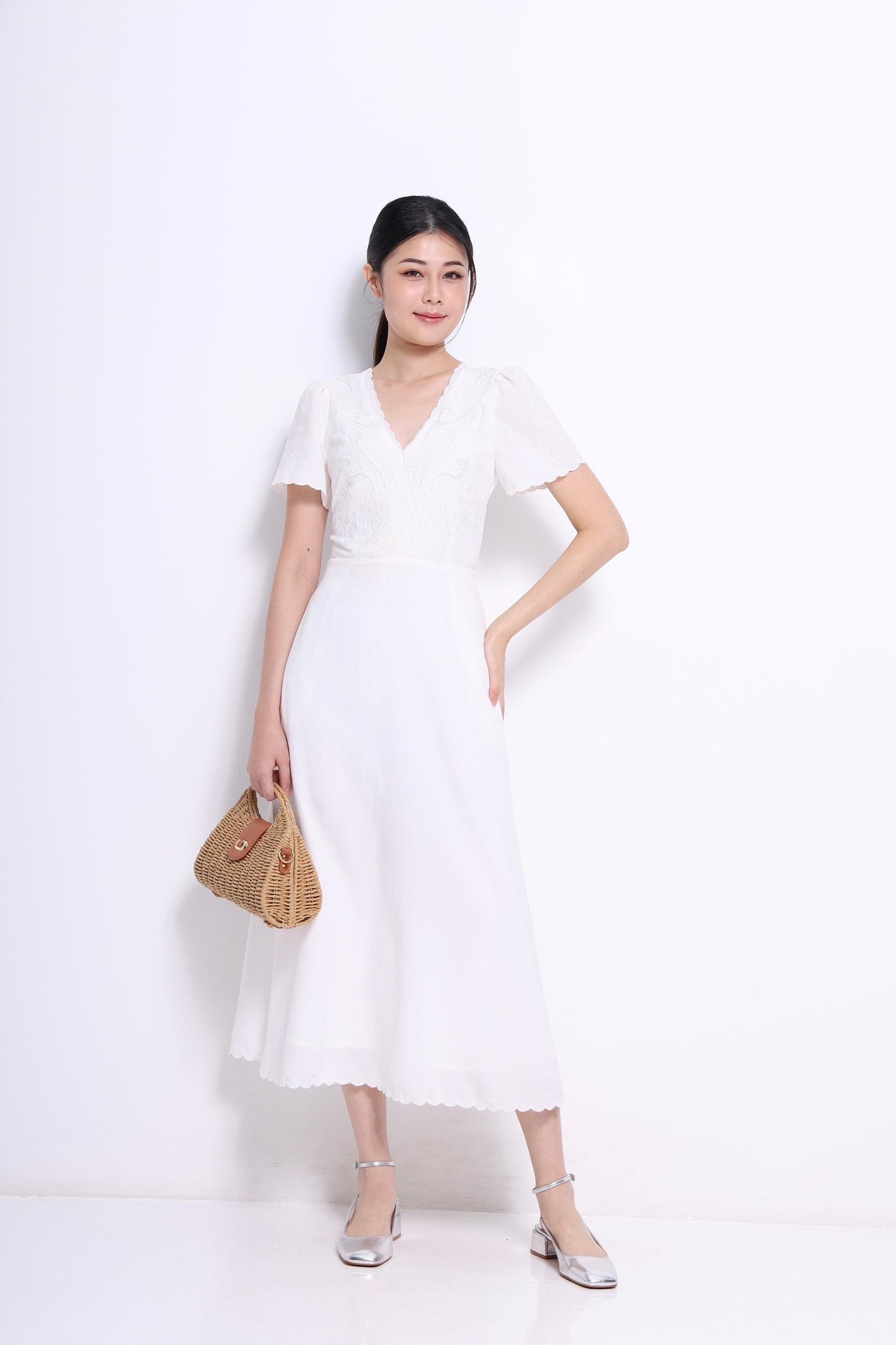 Nellie A-line Linen Dress