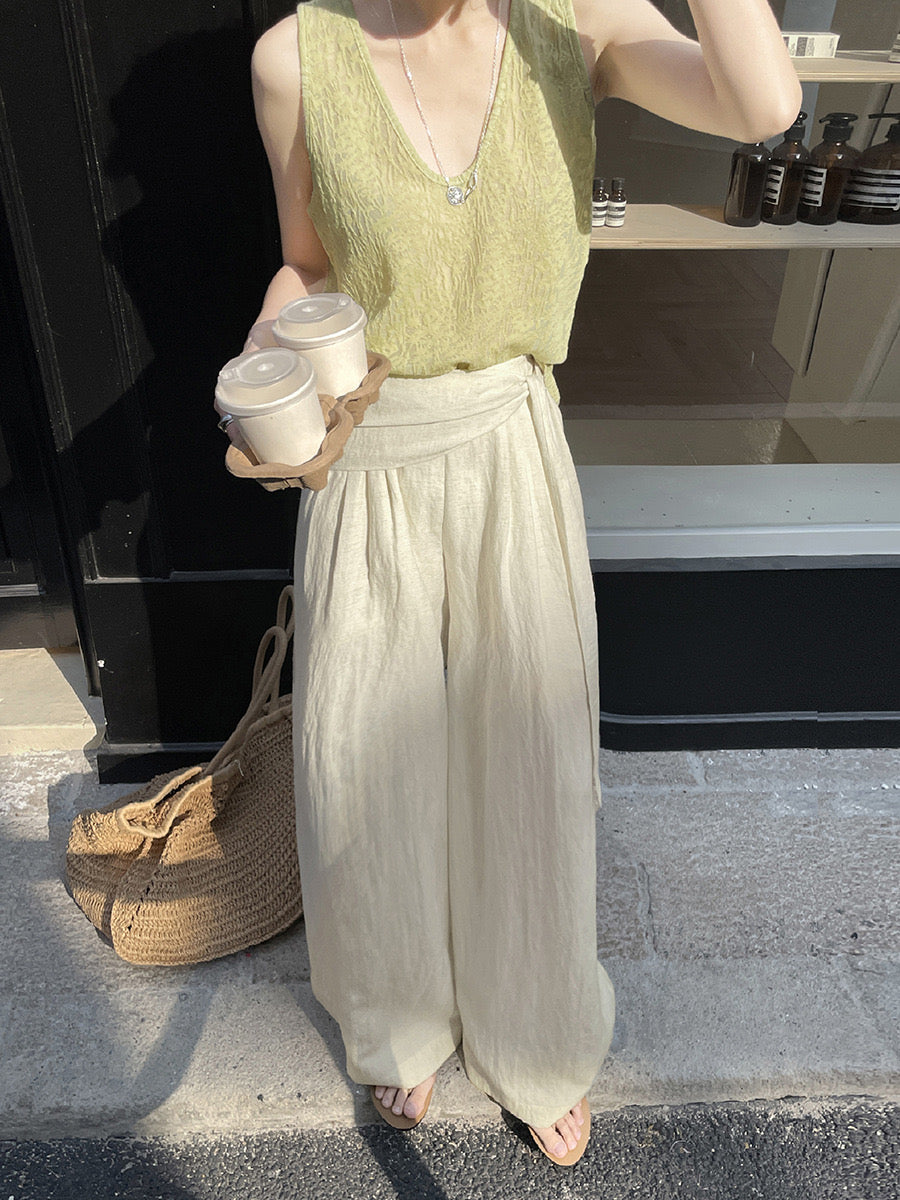 Vera Wide Leg Linen Pants