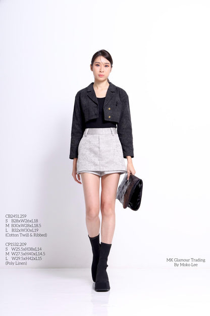 Moree 2-in-1 Cropped Jacket Top