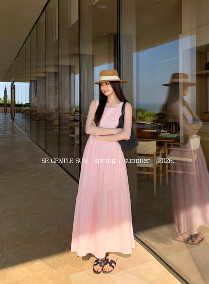 Kyla Cotton Linen Asymmetrical Dress