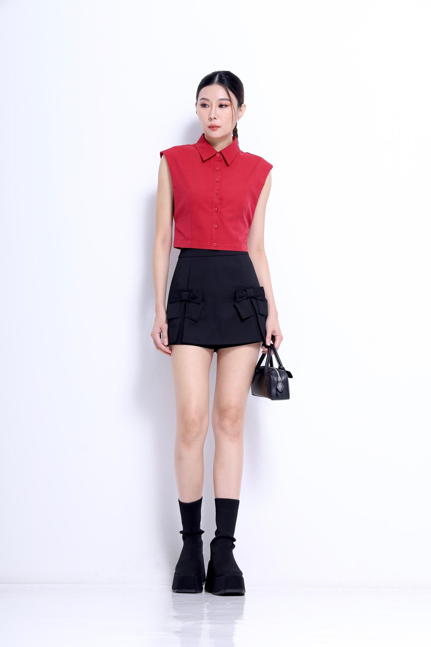 Sera Ribbon Tailored Skorts