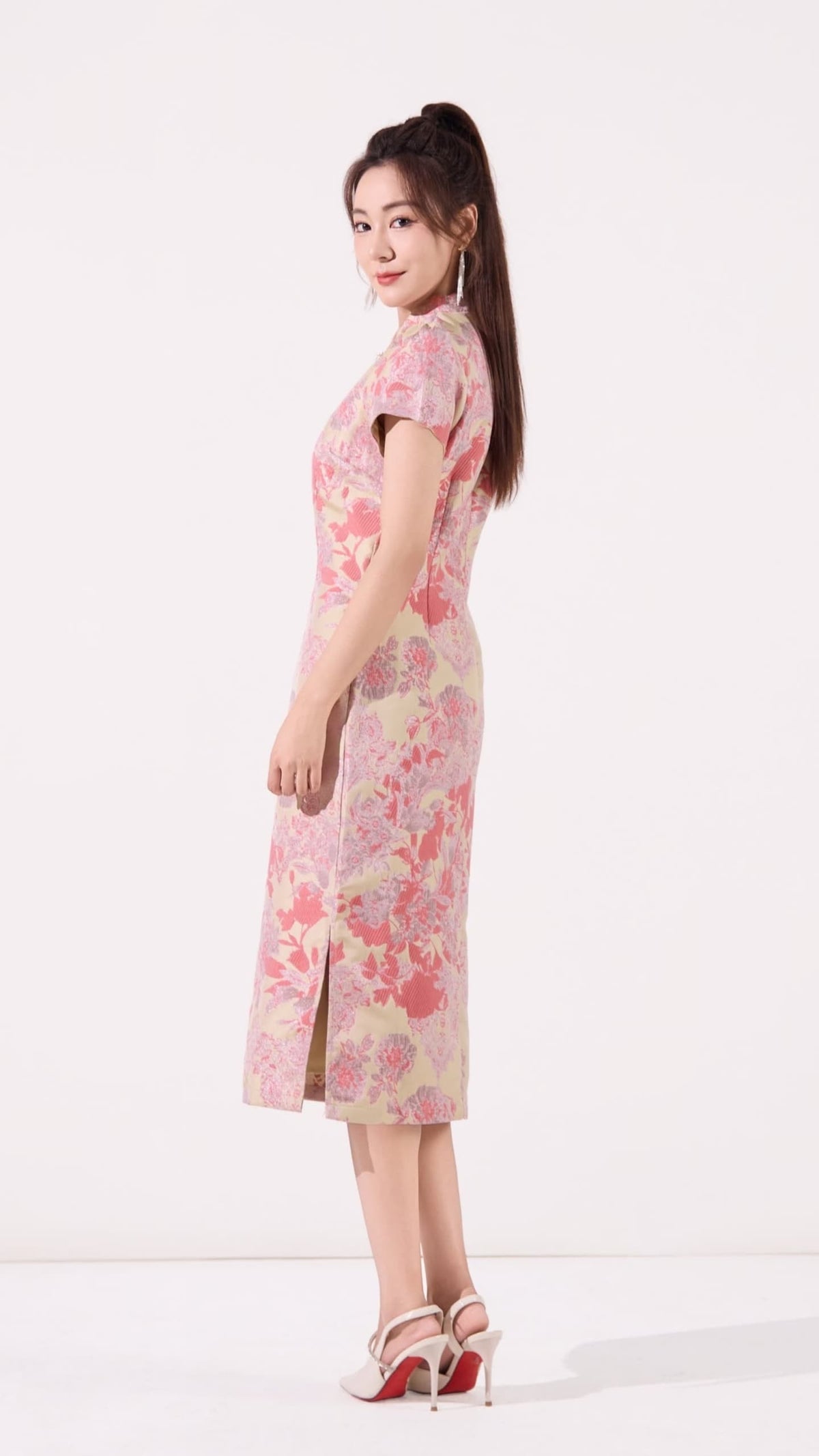 Ziri Jacquard Qipao Dress