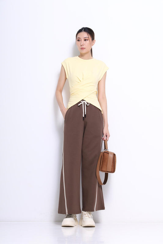 Janice Cross Waist Knit Tee