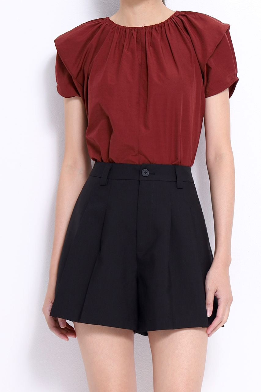 Leah Boxy Puff Sleeve Top