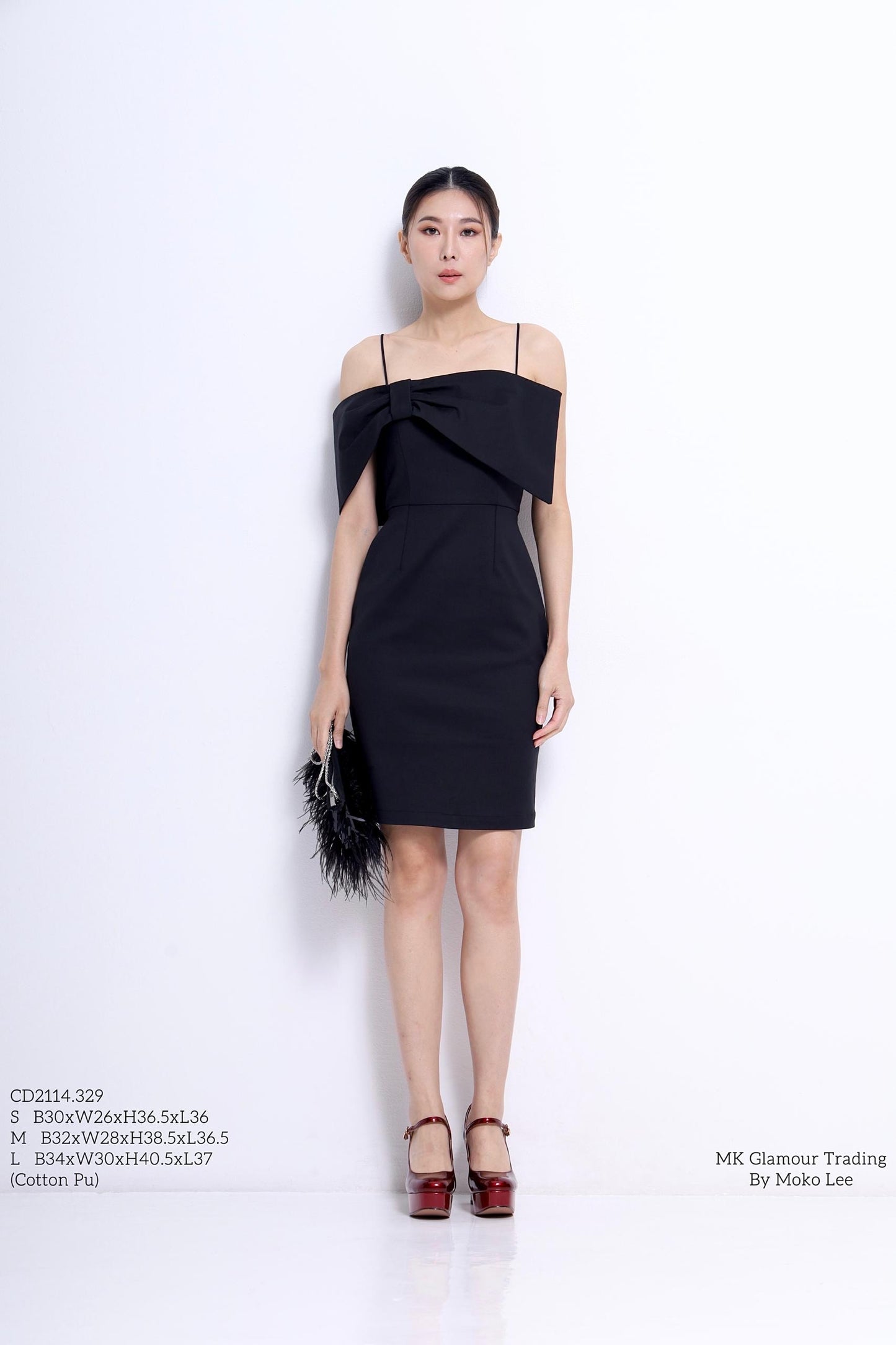Deborah Big Bow Midi Dress