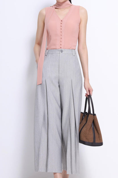 Becca V-Neck Chiffon Blouse