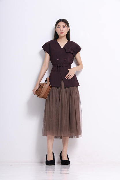 Ellina Flowy Tulle Skirt