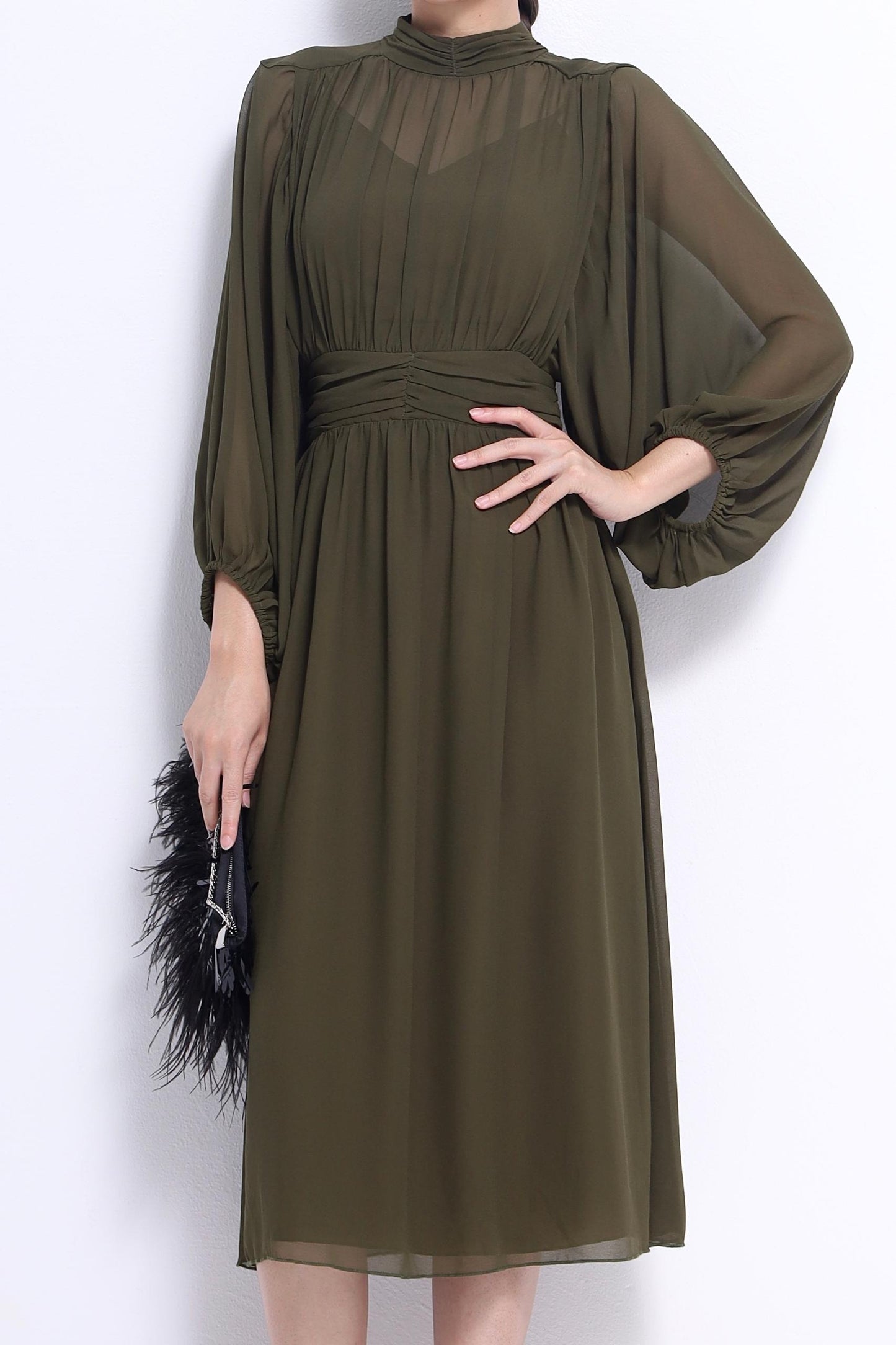 Chloe Lavalliere Chiffon Dress