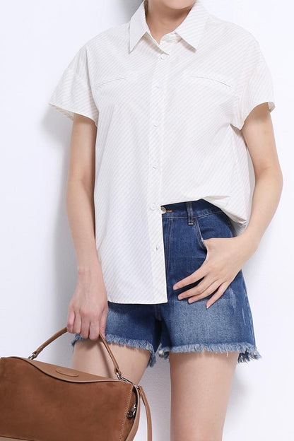 Riya Oversized Shirt with Pockets