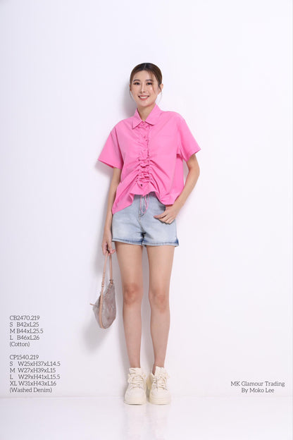 Mandy Drawstring Loose Shirt