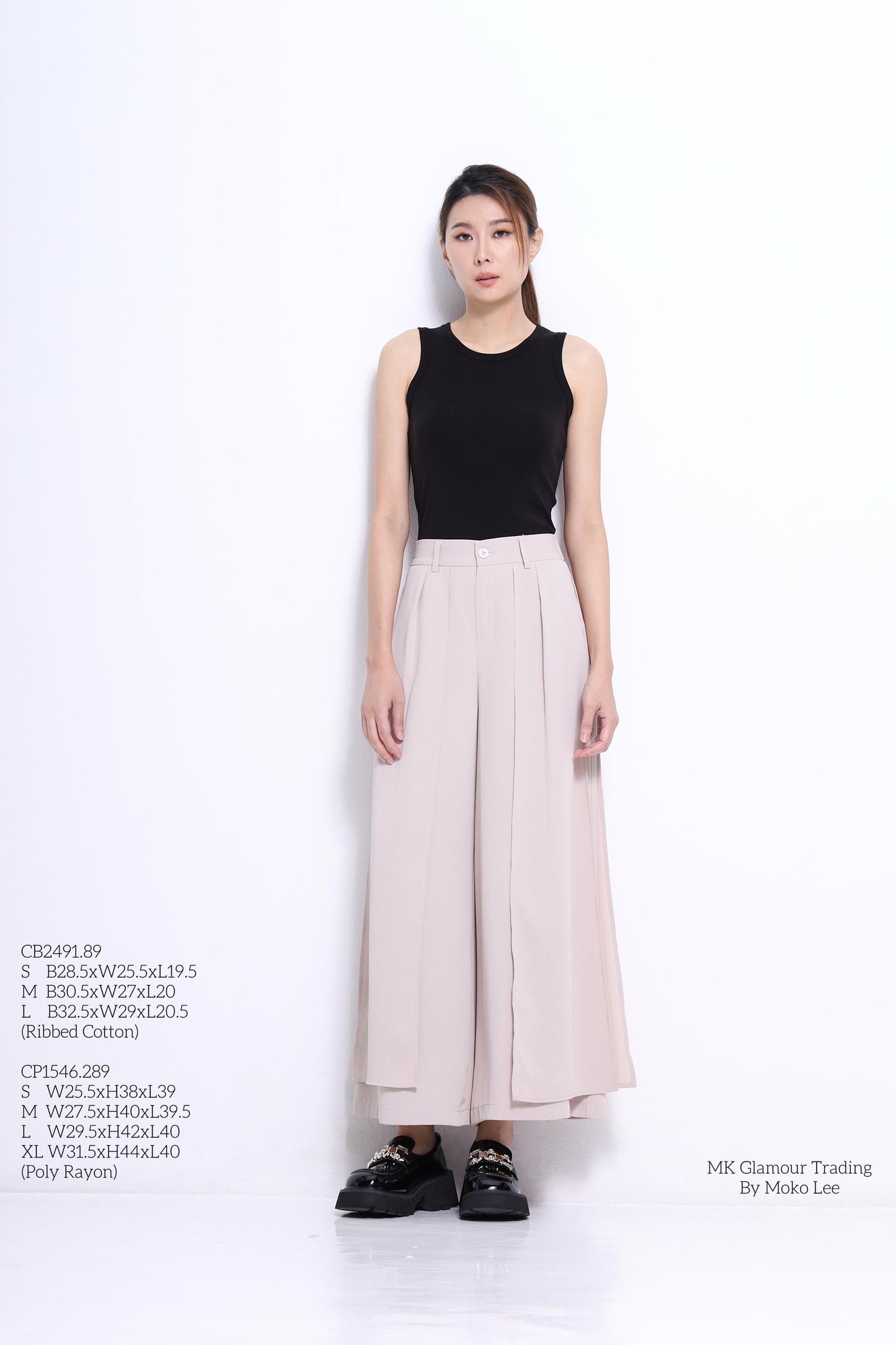 Blaire Asymmetrical Wide Leg Pants