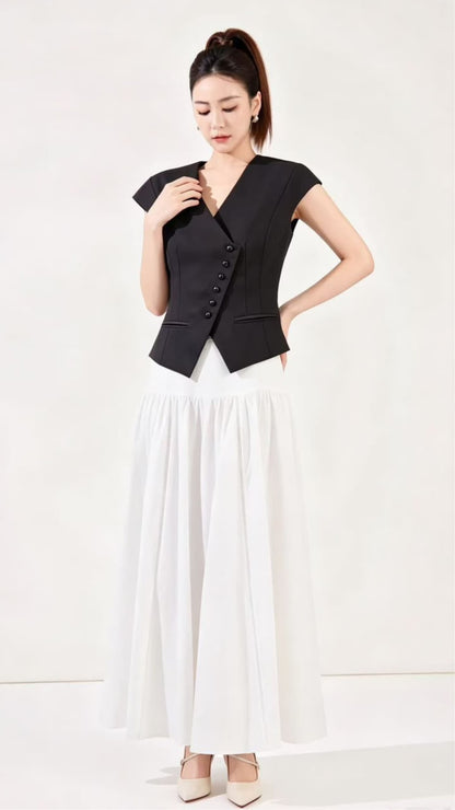 Ziri Asymmetrical Tailored Vest