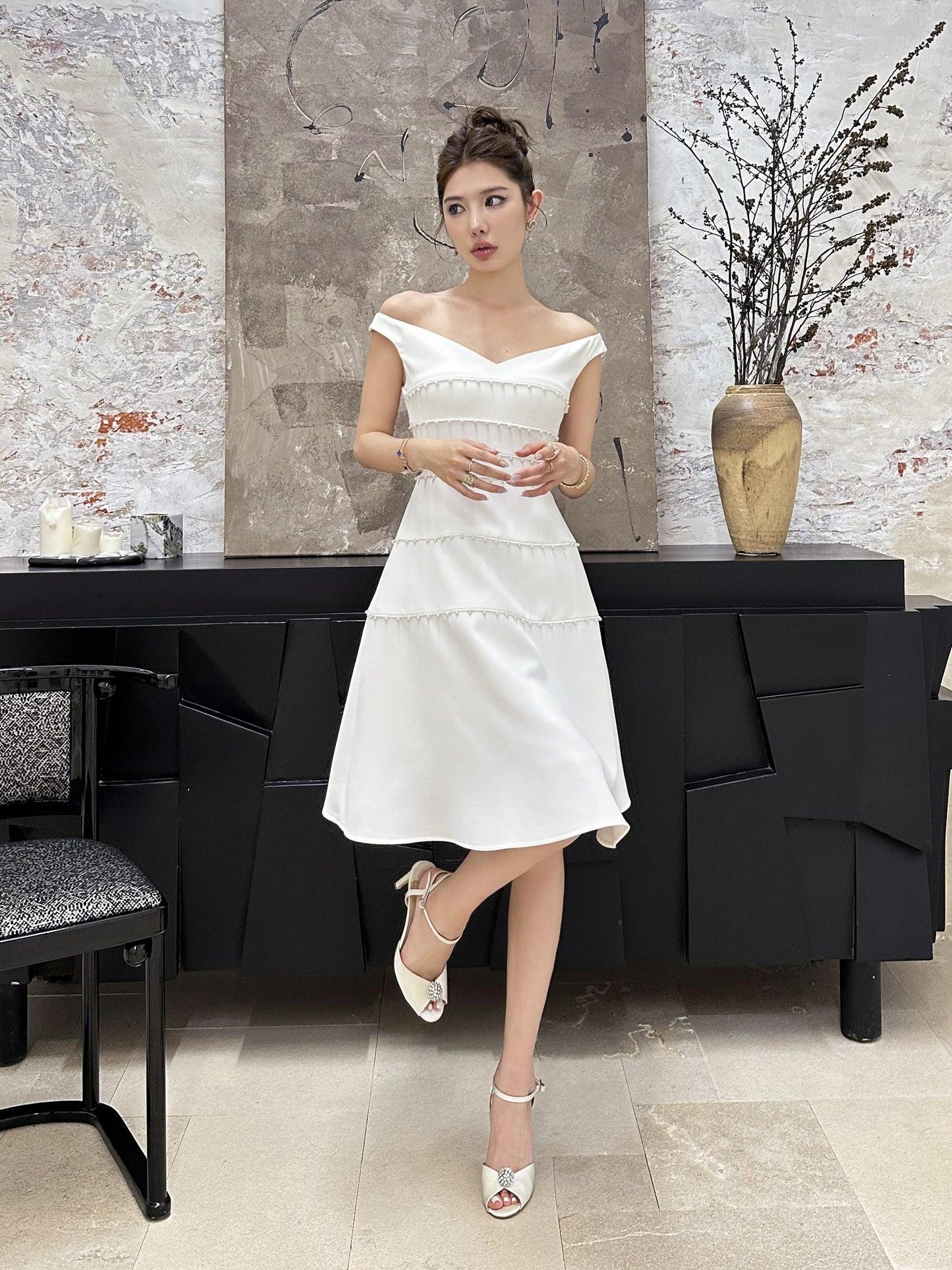 Pearlyn Aline Midi Dress