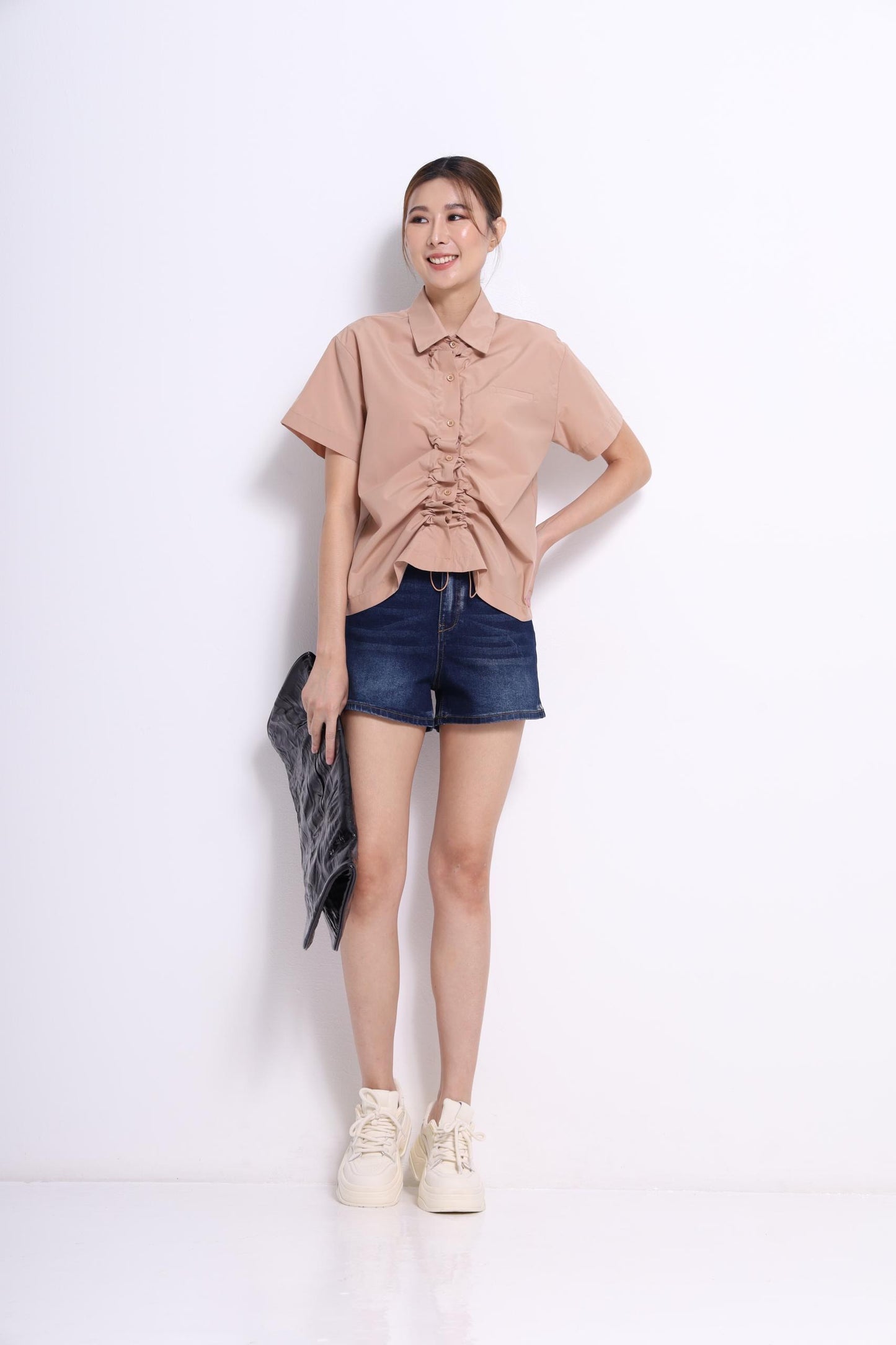 Mandy Drawstring Loose Shirt