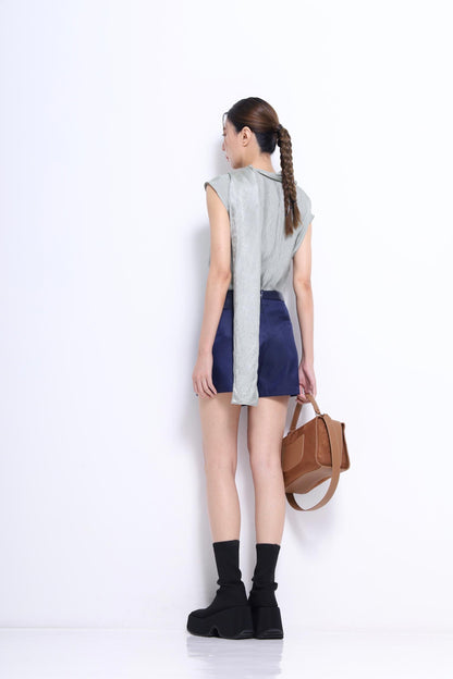 Elena Cowl Neck Satin Top
