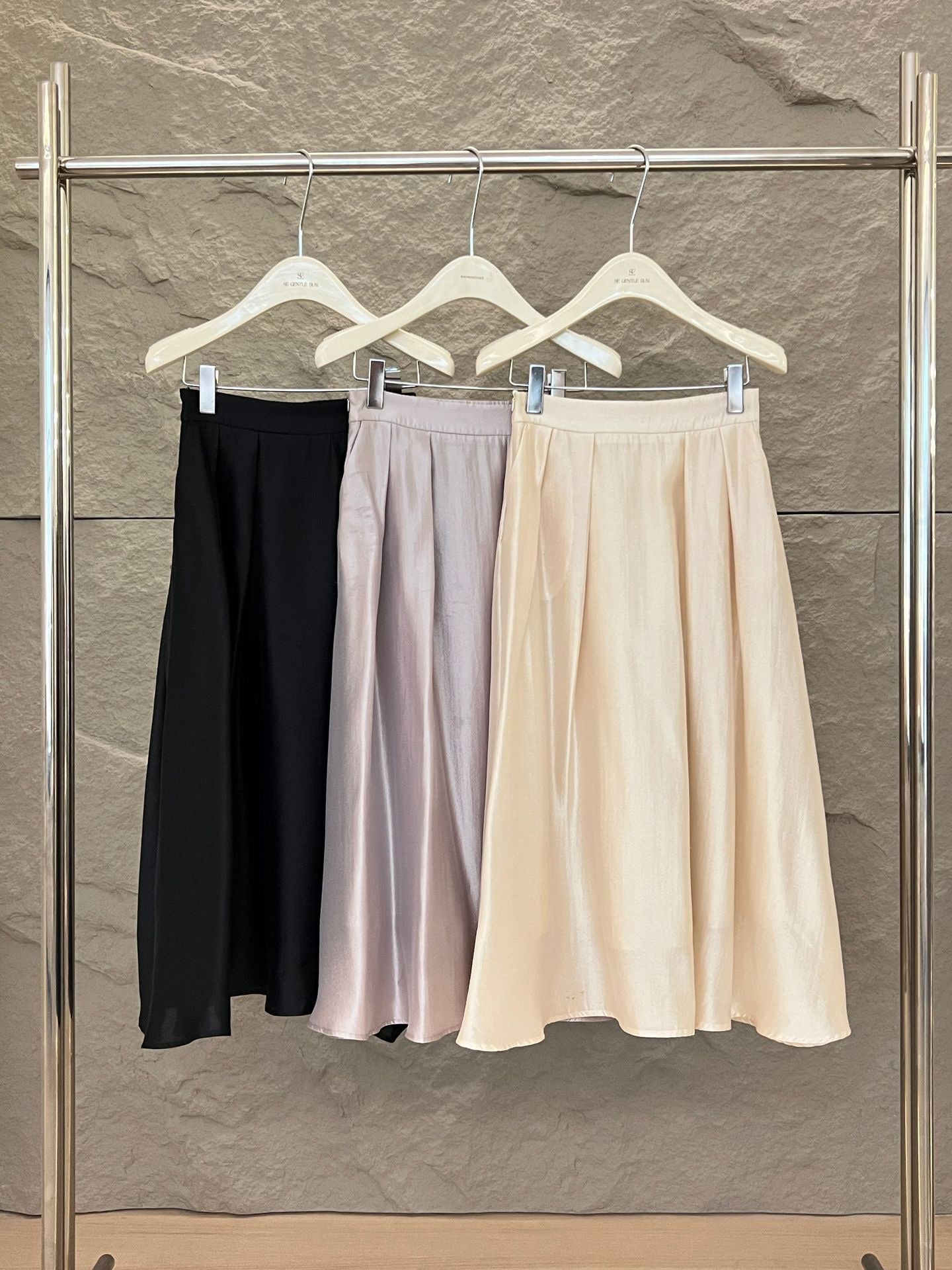 Valentina Pleated A-line Skirt