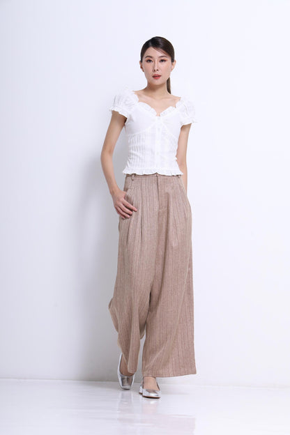 Giselle V-Neck Ruffle Blouse