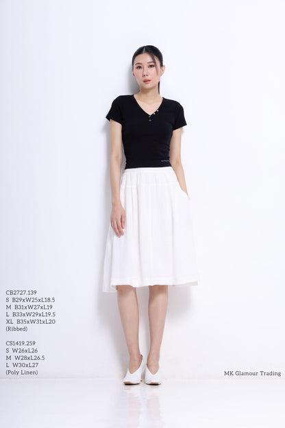 Lindy A-line Midi Skirt