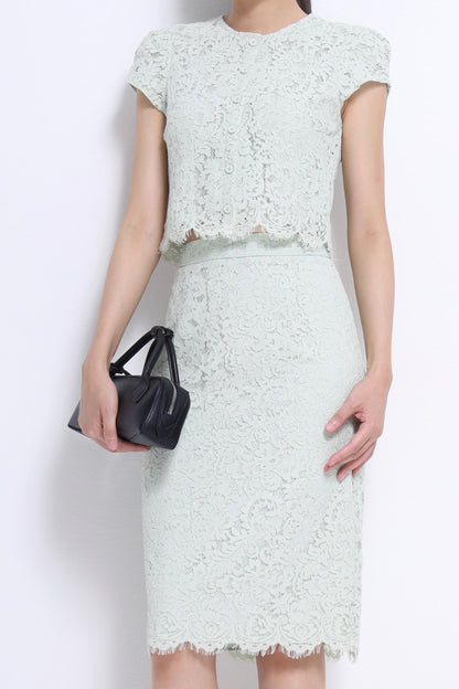 Stacey Cropped Lace Top