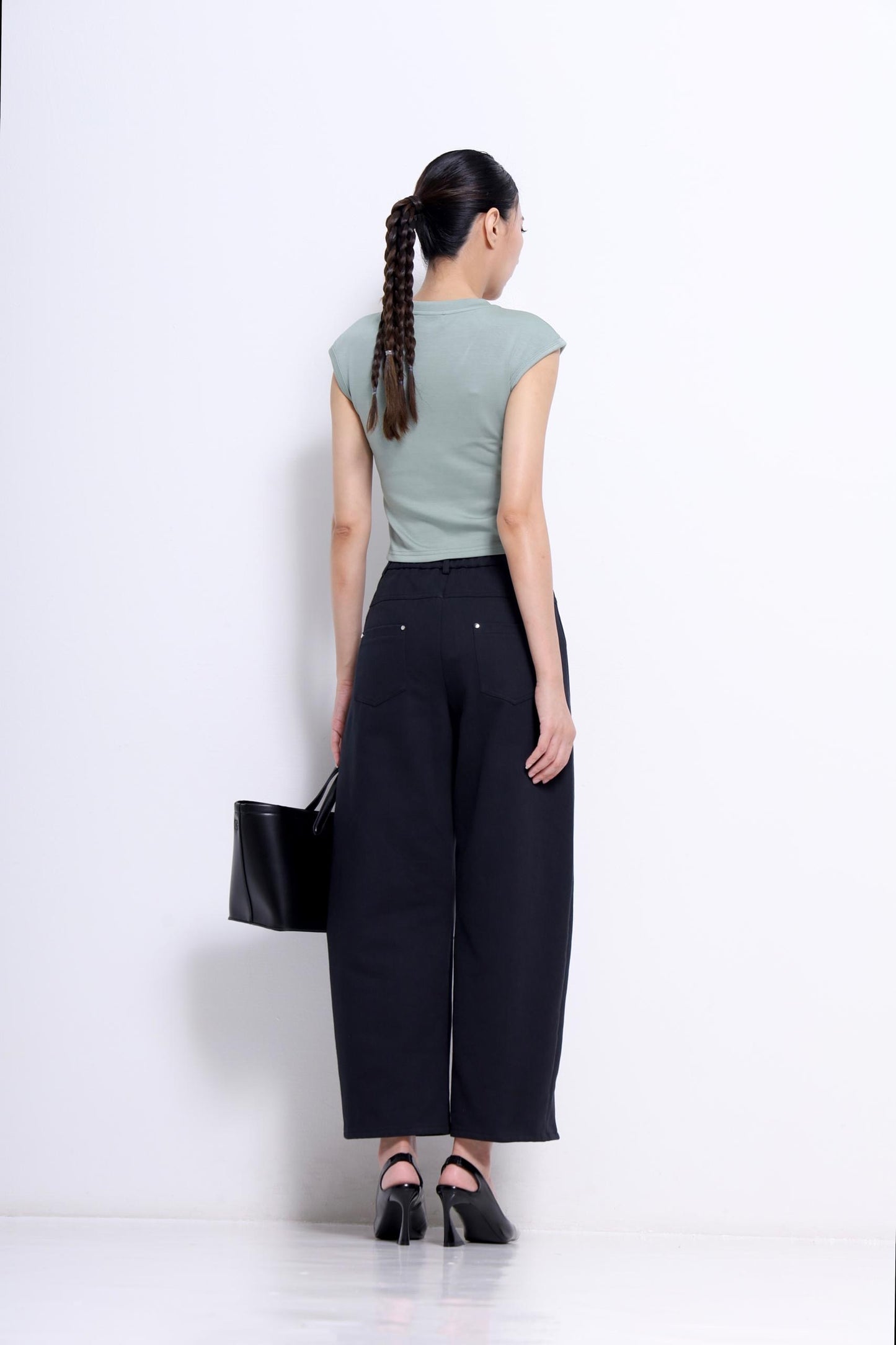 Trisha V-Neck Scuba Top