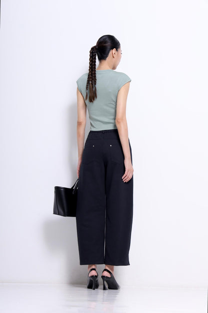 Trisha V-Neck Scuba Top