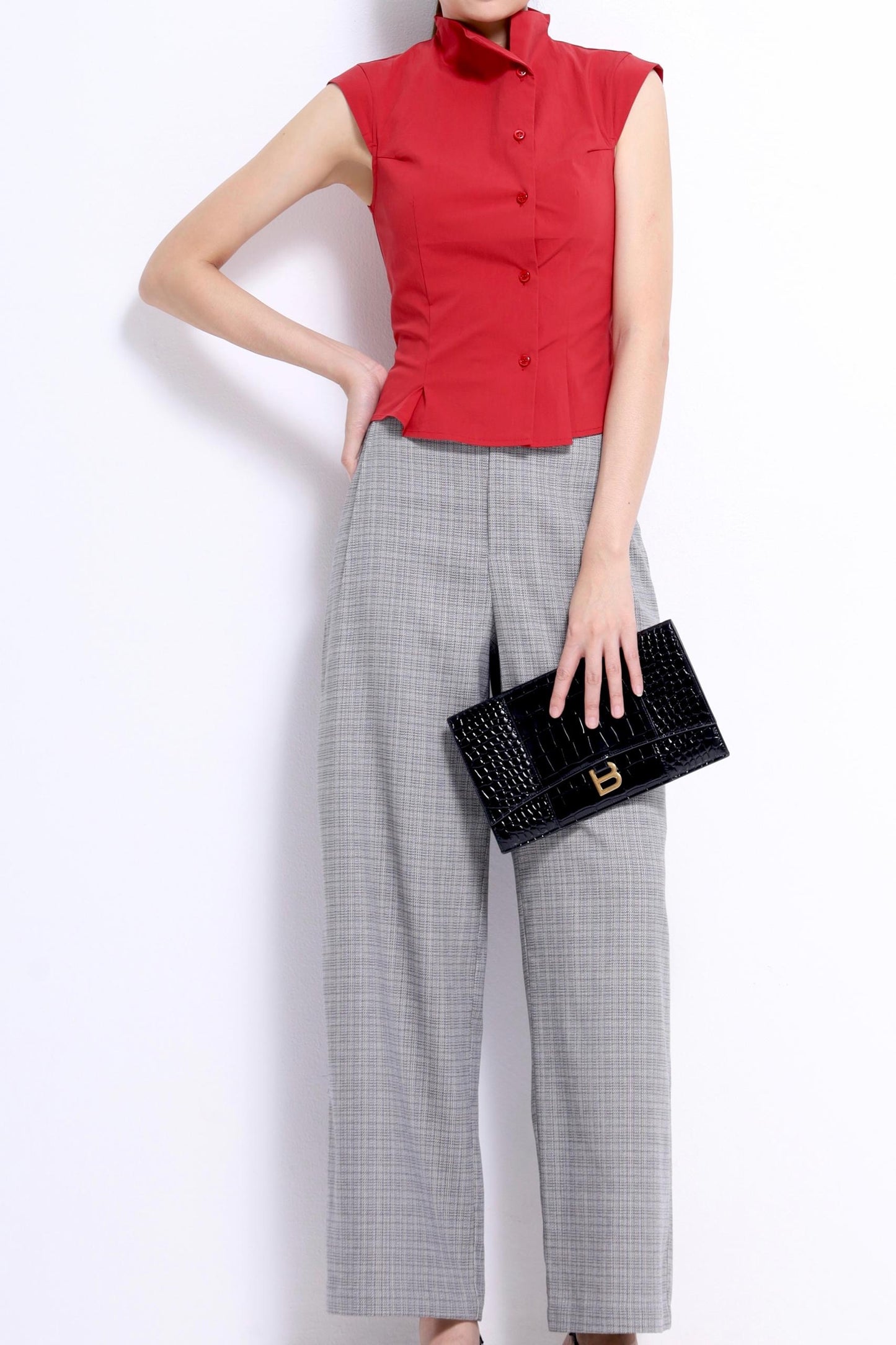 Juanita Asymmetrical Button Down Shirt