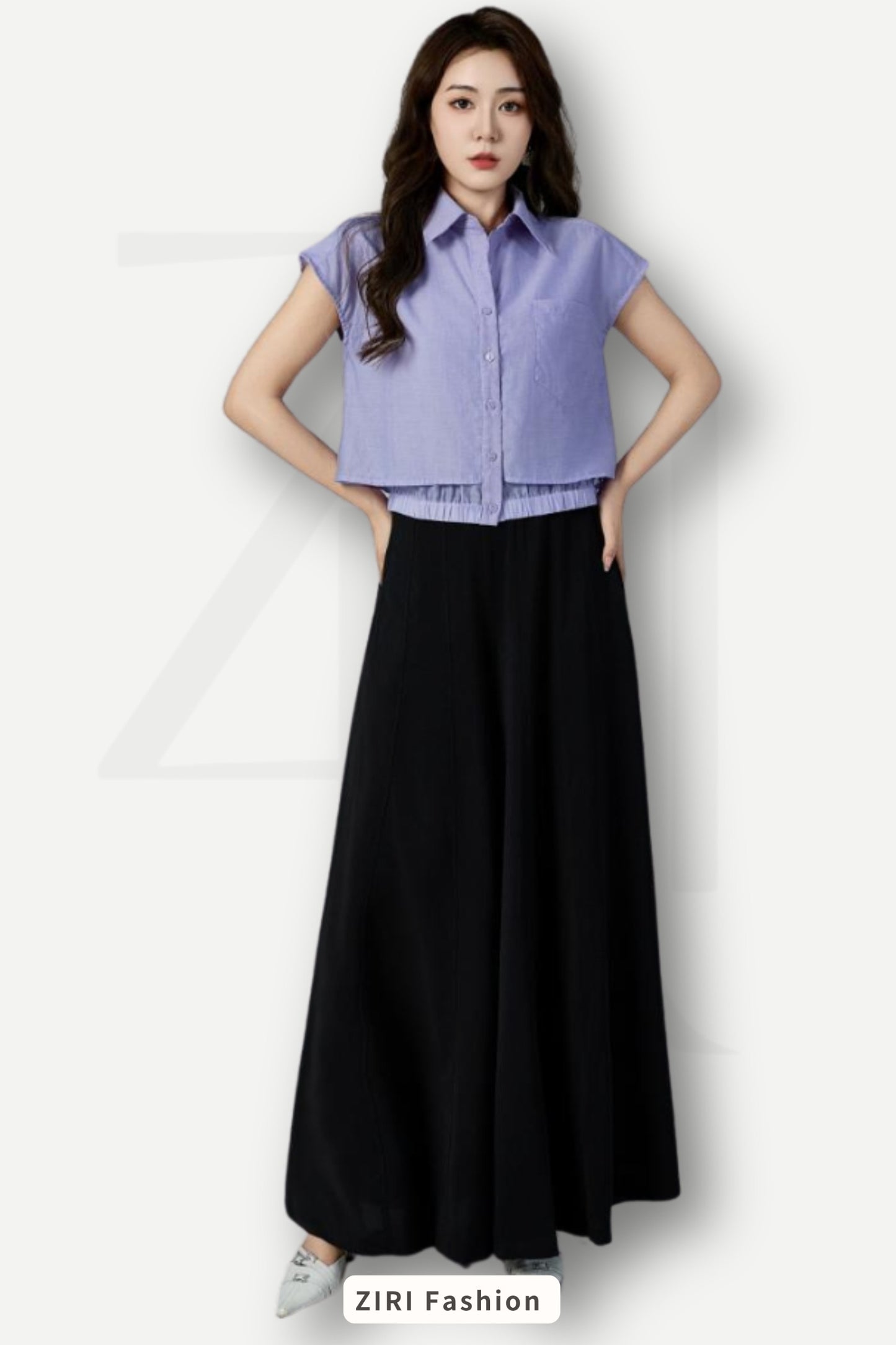 Ziri Tencel Layered Shirt