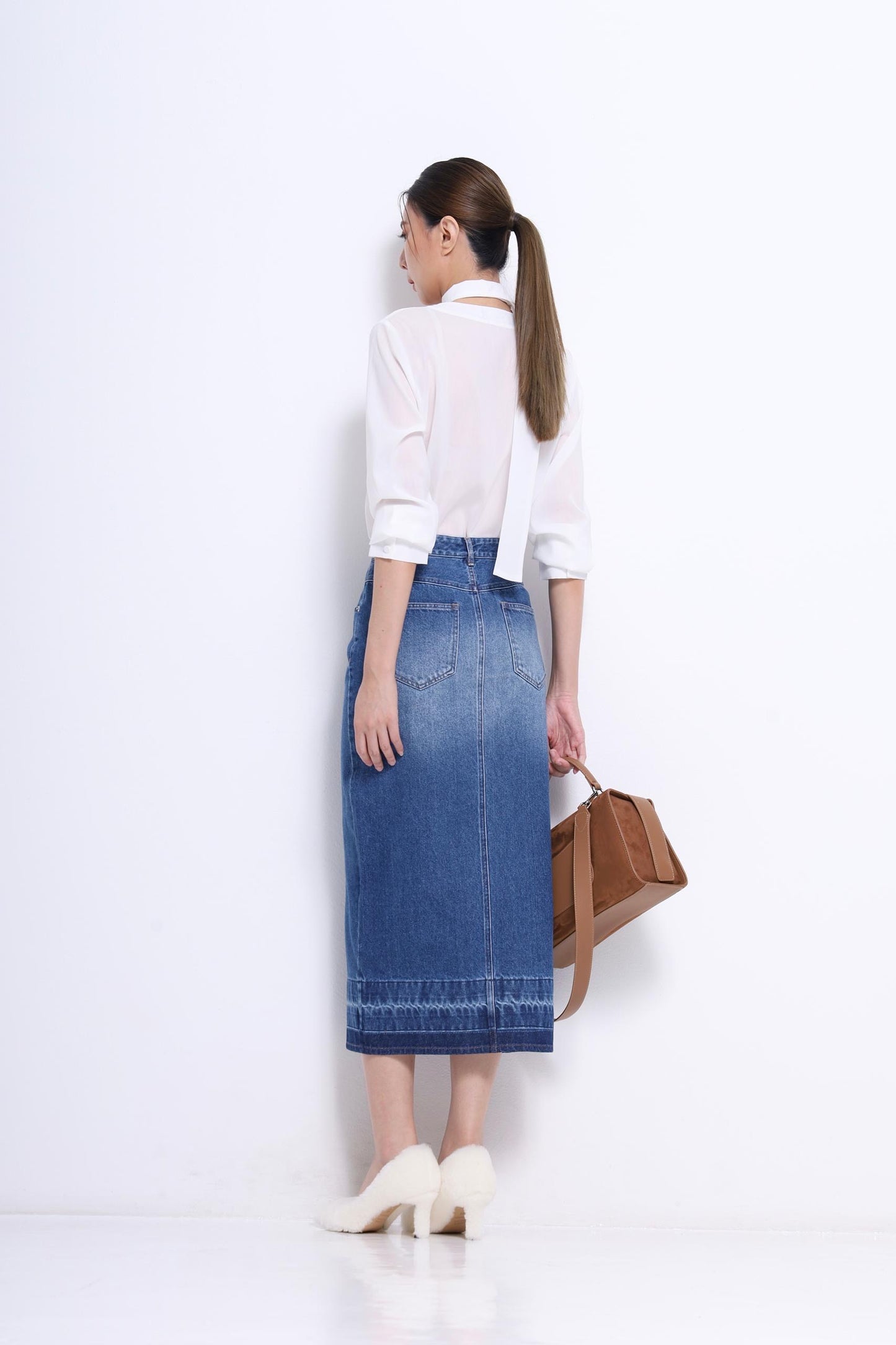 Marie V-Neck Chiffon Blouse