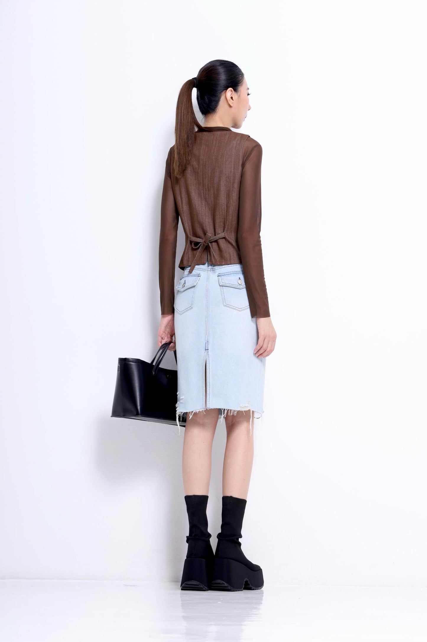 Olivia Faux Leather Vest
