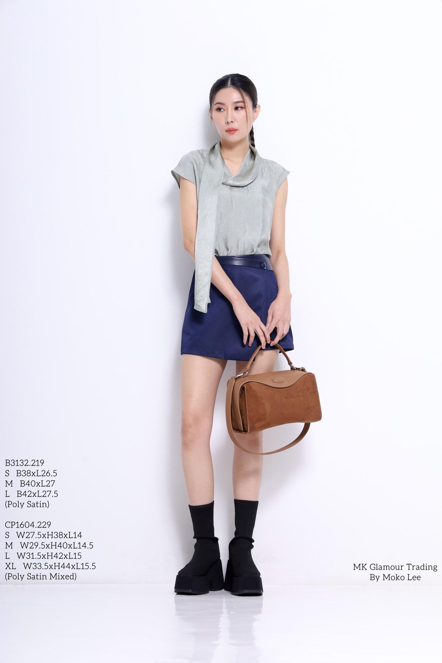 Elena Cowl Neck Satin Top