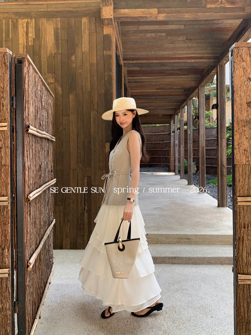 Gina Linen Tailored Vest