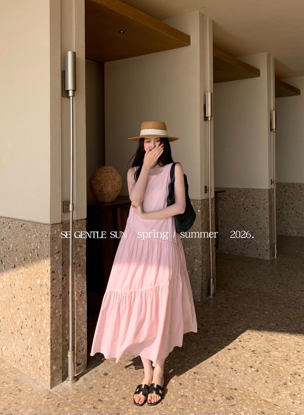 Kyla Cotton Linen Asymmetrical Dress