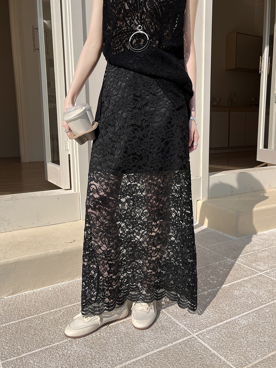 Laurine Lace Midaxi Skirt