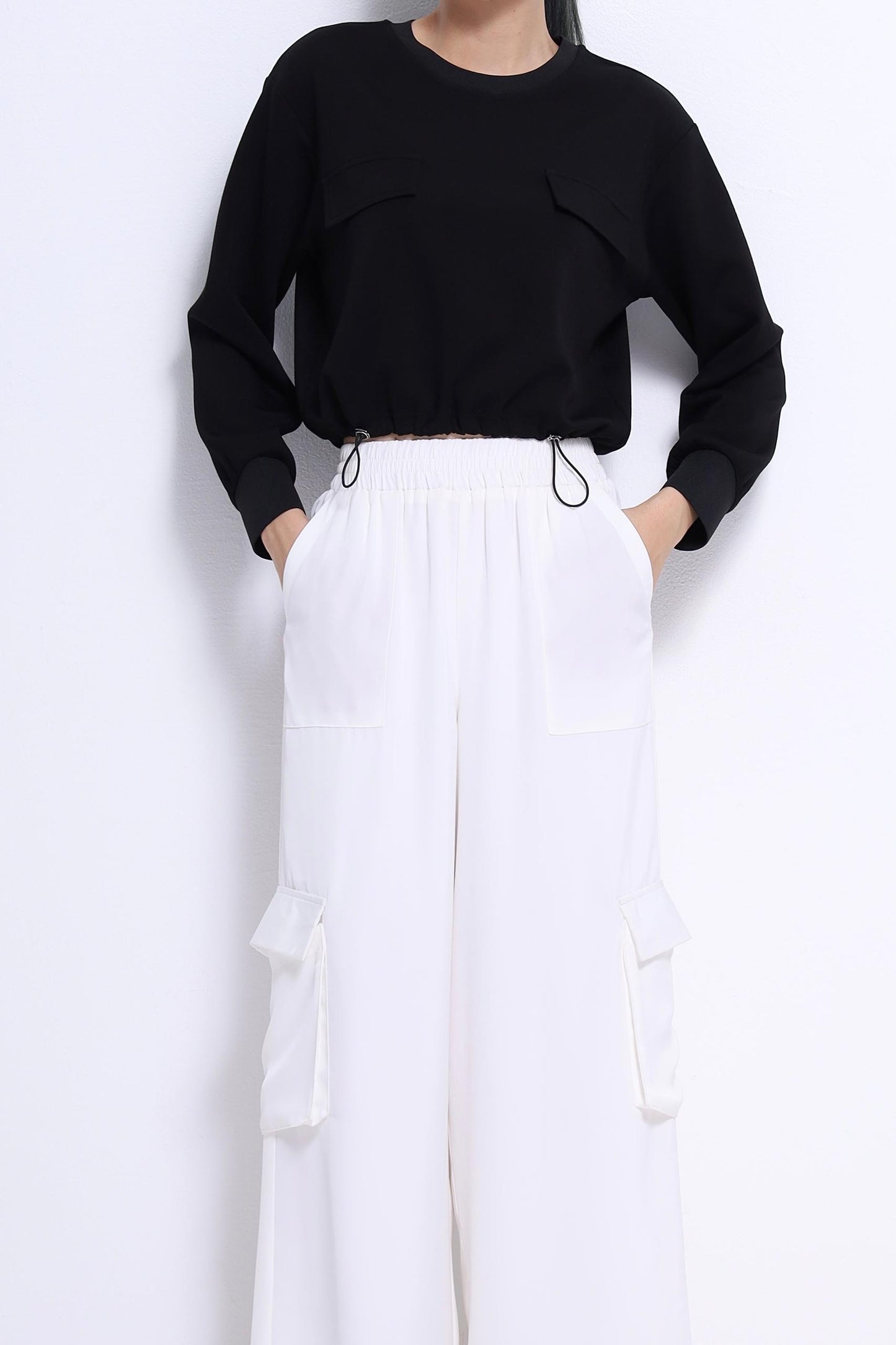 Misa Relaxed Drawstring Sweater