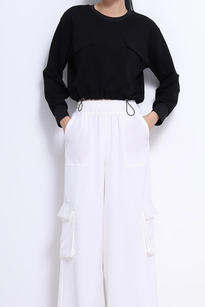 Misa Relaxed Drawstring Sweater