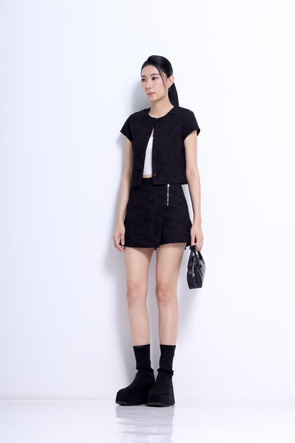 Taylor Round Neck Cropped Top