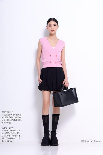 Lindsay V-Neck Knit Vest