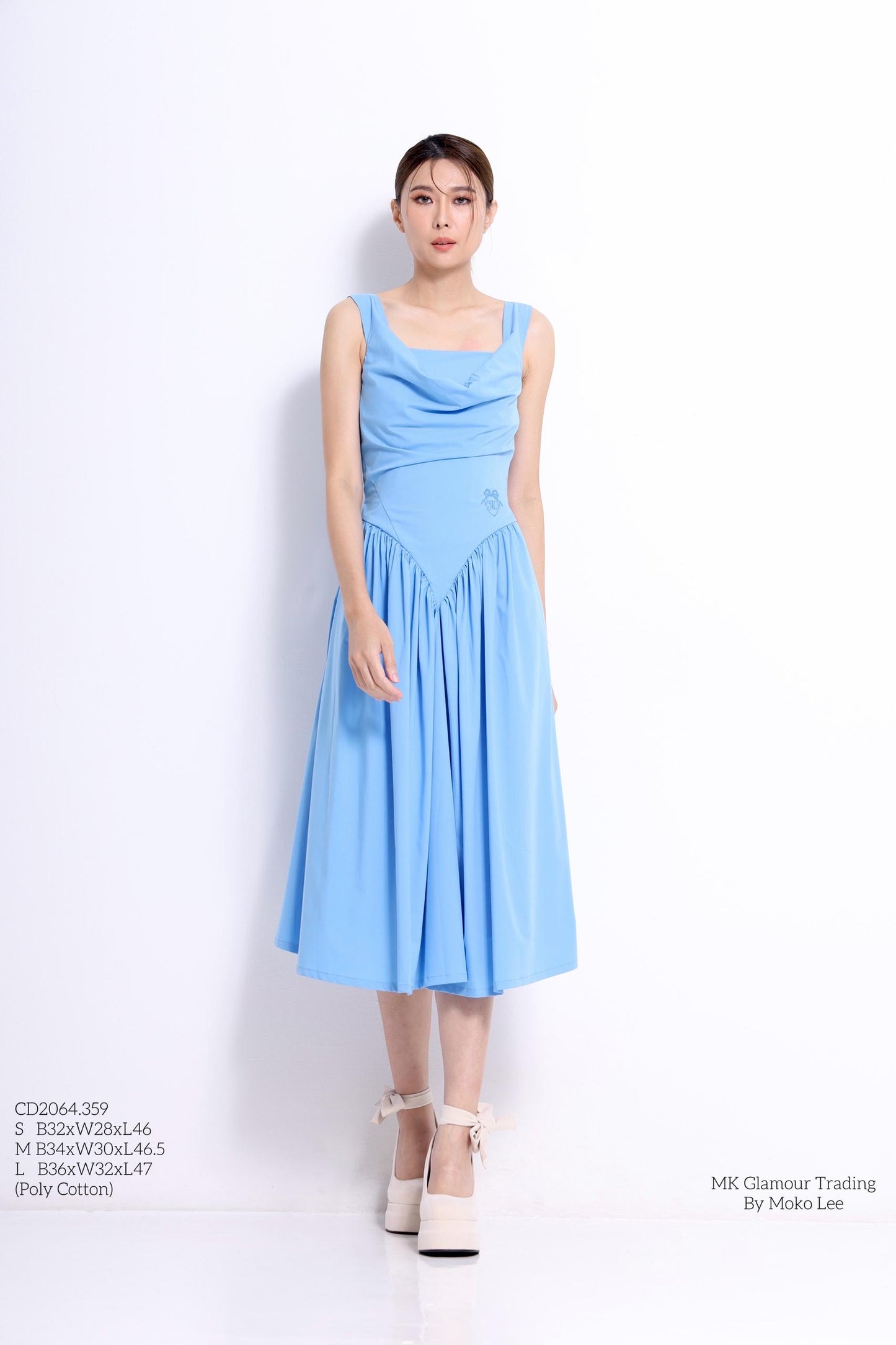 Rella Drop Waist A-line Dress