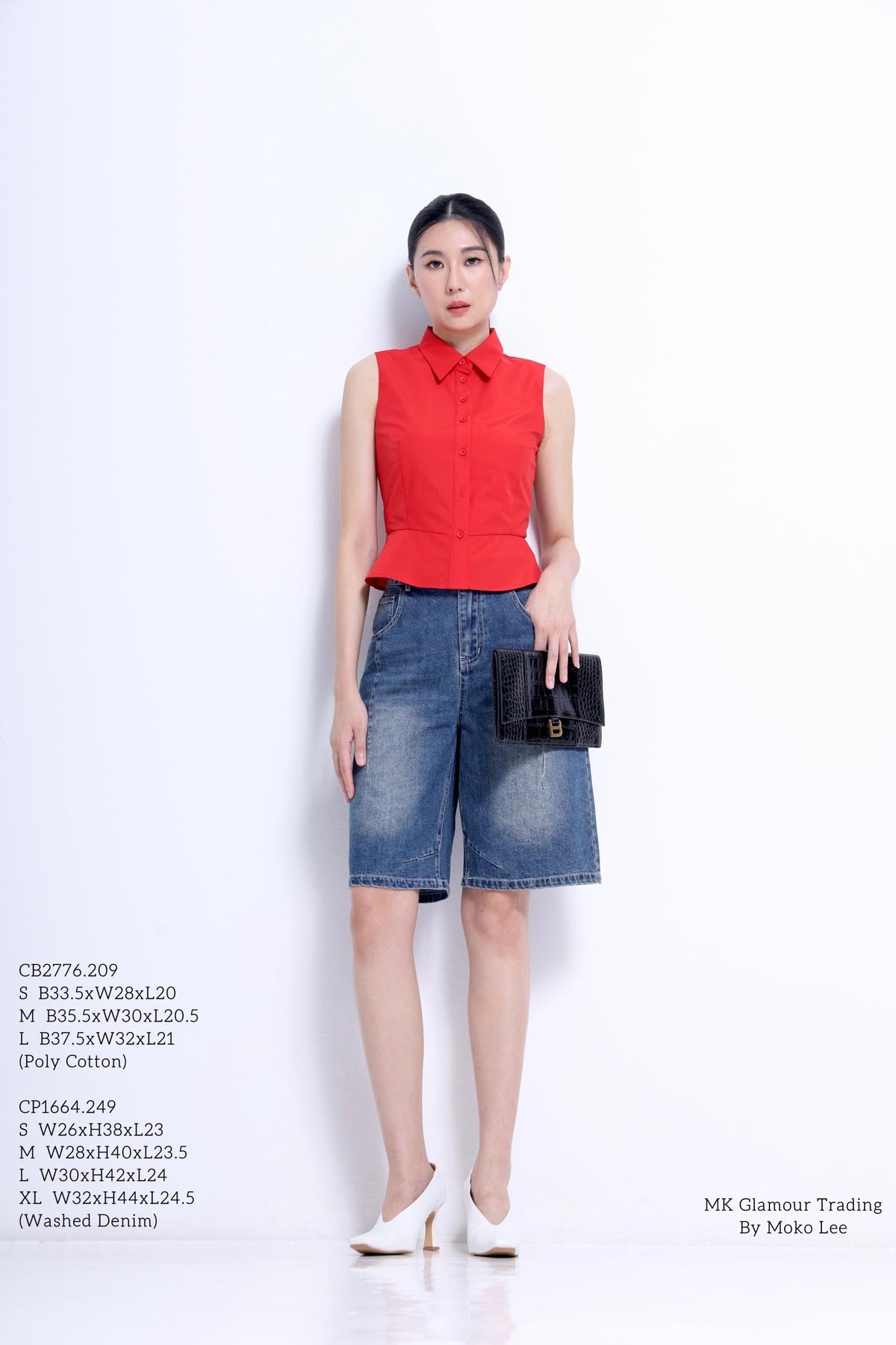 Nim Sleeveless Peplum Shirt