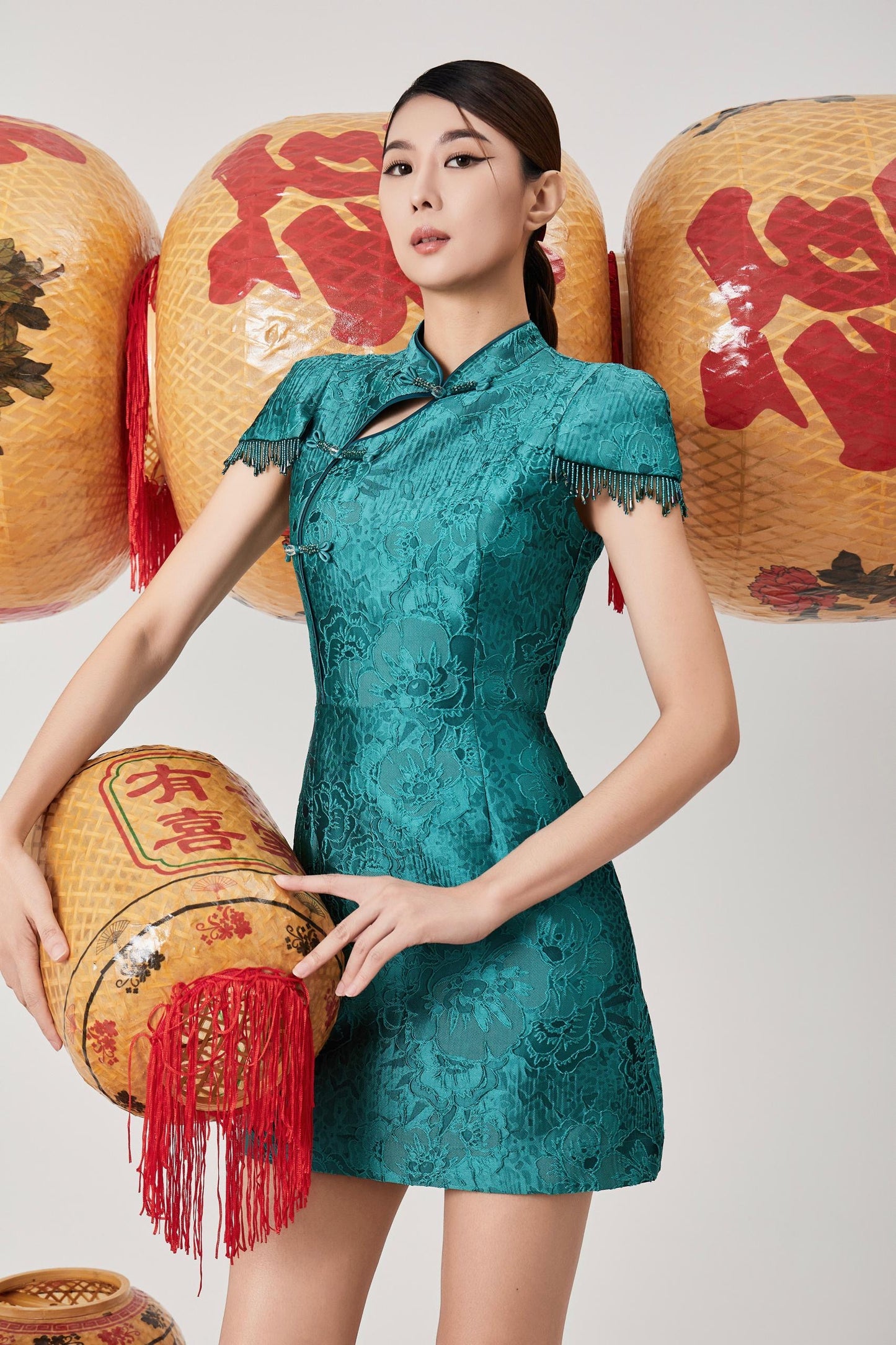 Cai Orient Pearl Qipao Dress