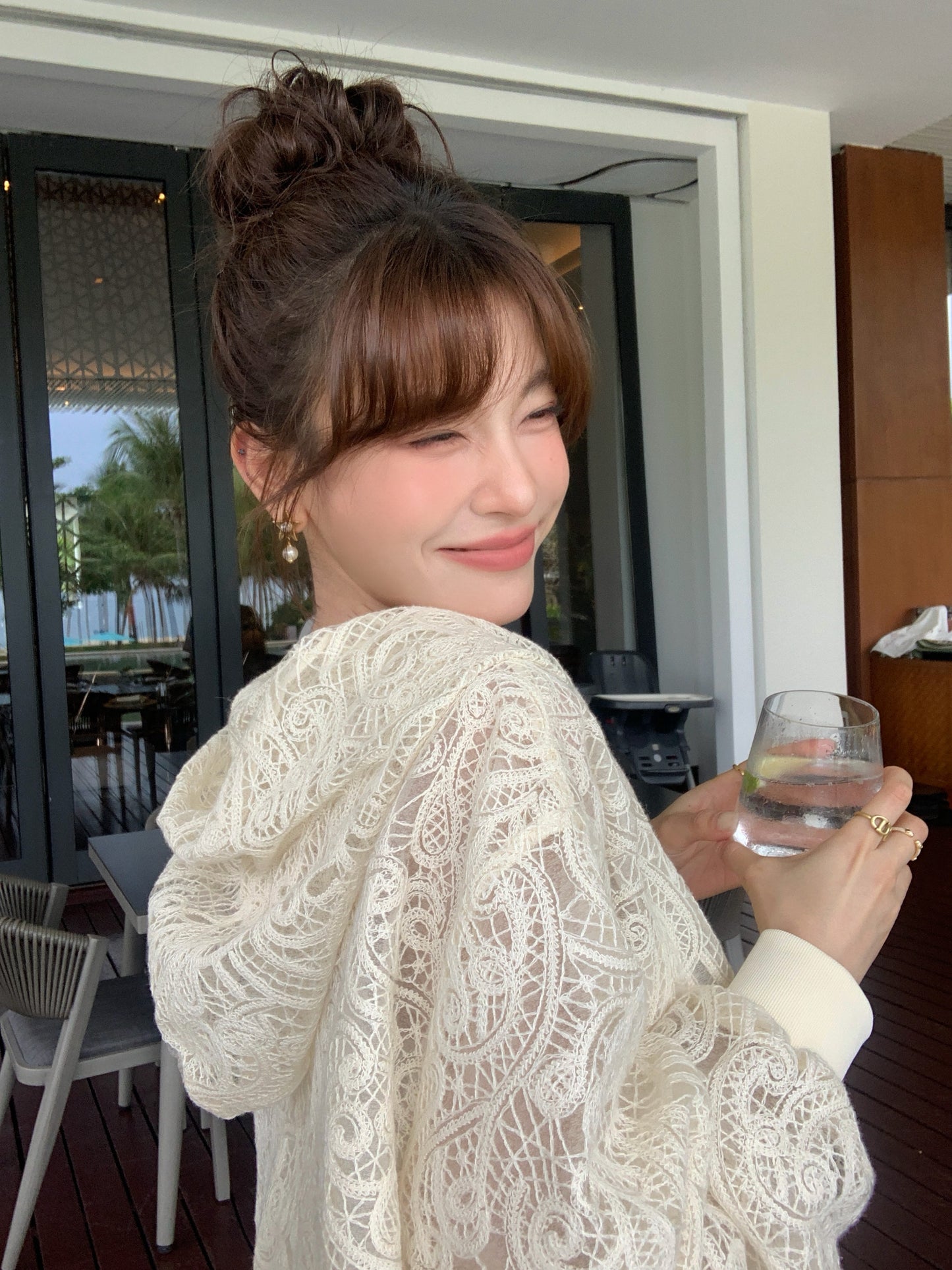 Dana Lace Hoodie Jacket