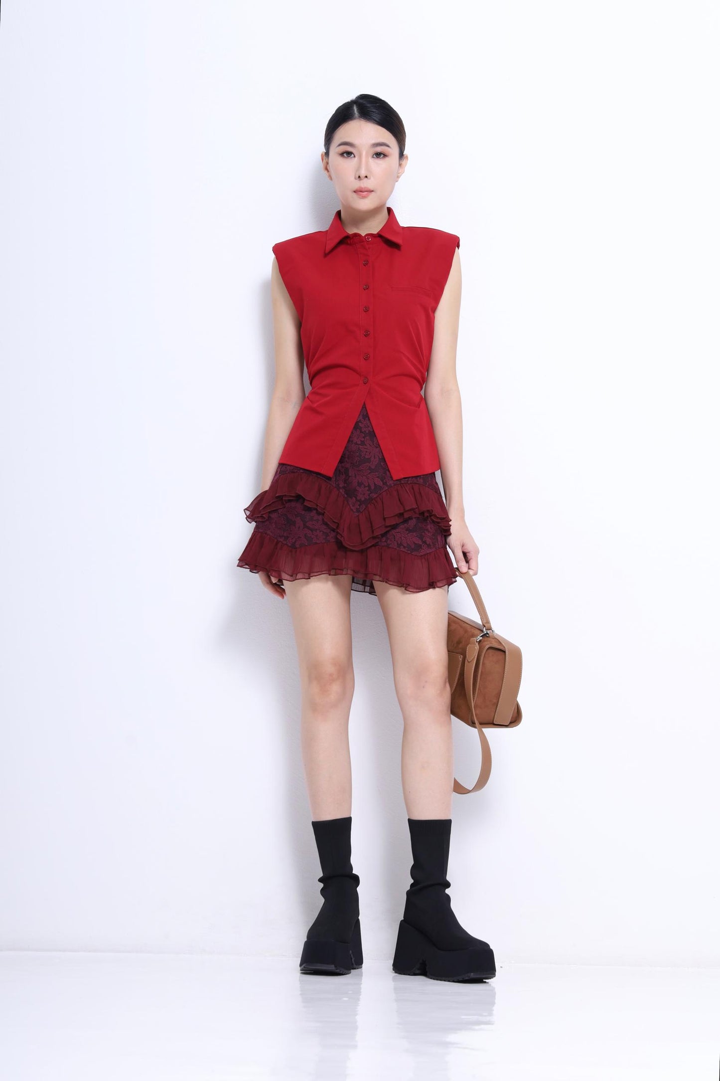 Gia Fitted Back Tie Shirt