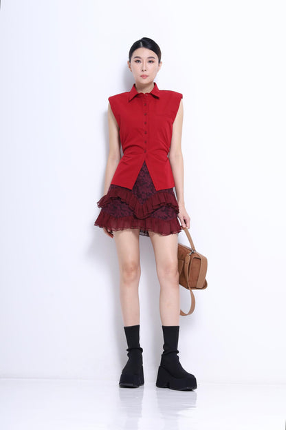 Gia Fitted Back Tie Shirt