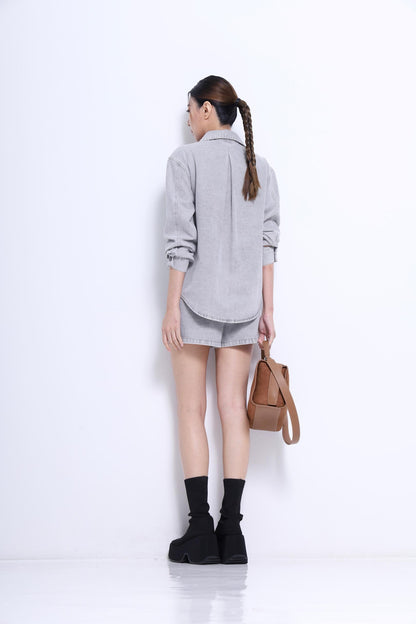 Mindy Oversized Denim Shirt