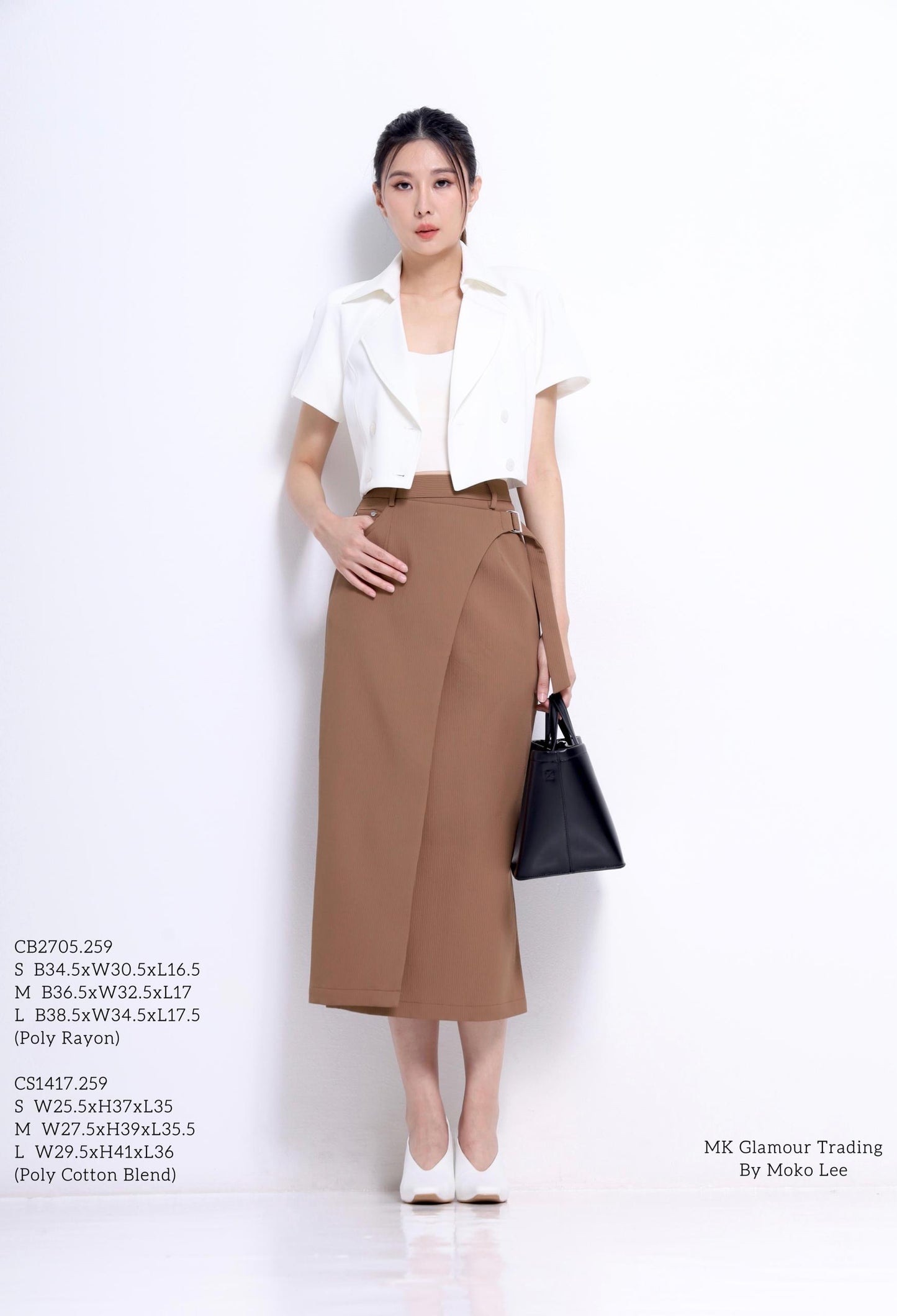 Opal Cropped Blazer Top